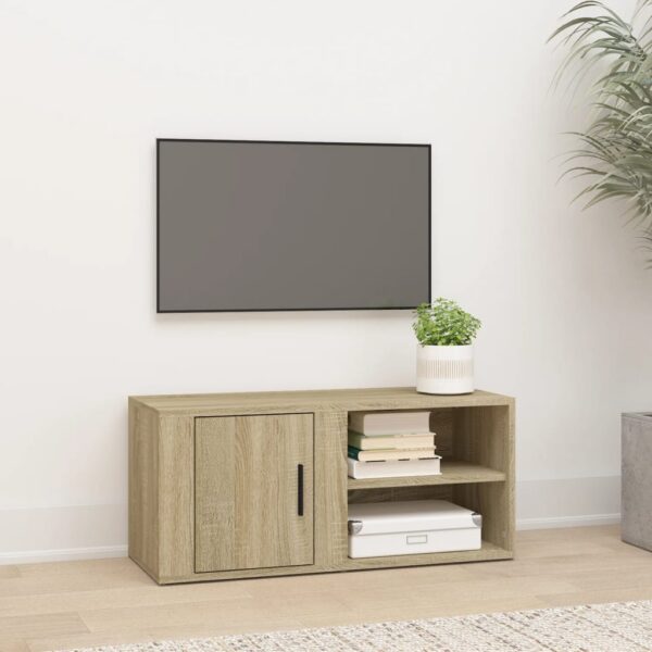 TV Cabinet Sonoma Oak 80x31.5x36 cm Engineered Wood