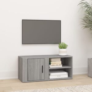 TV Cabinet Grey Sonoma 80x31.5x36 cm Engineered Wood