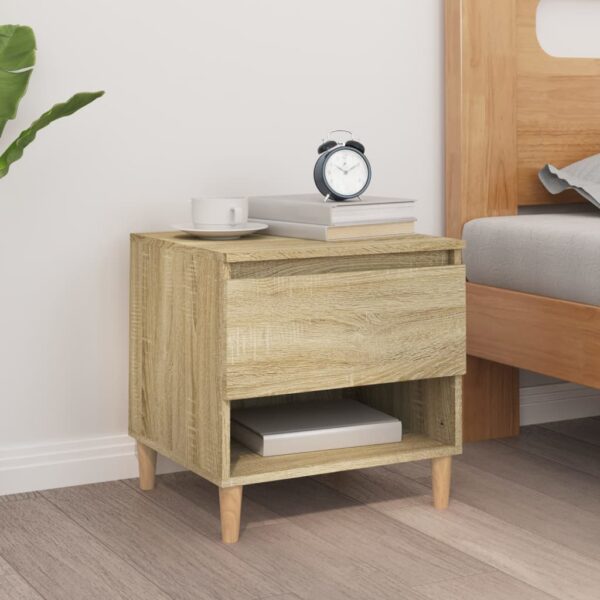 Bedside Table Sonoma Oak 50x46x50 cm Engineered Wood