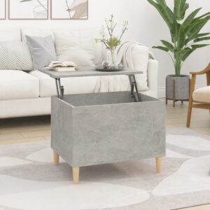 Chic Lift-Top Coffee Table Concrete Grey - Engineered Wood Hidden Storage