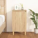 Bedside Cabinet Sonoma Oak 40x35x70 cm Engineered Wood