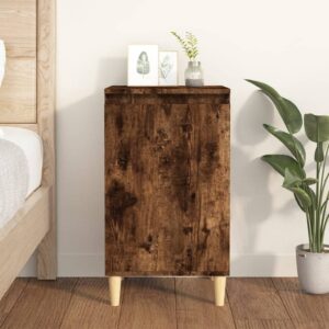 Bedside Cabinet Smoked Oak 40x35x70 cm Engineered Wood