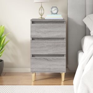 Bedside Cabinet Grey Sonoma 40x35x70 cm Engineered Wood