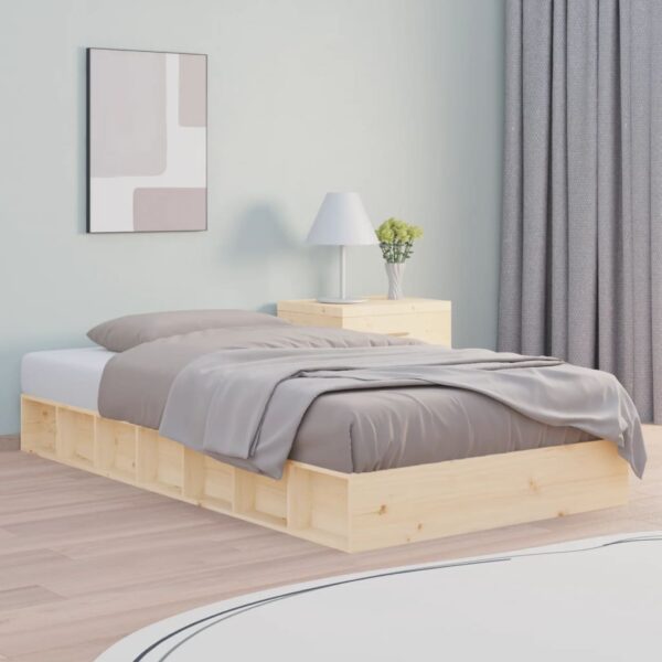 Bed Frame 92x187 cm Single Size Solid Wood