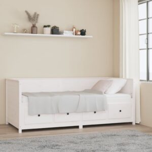 Day Bed White 80x200 cm Solid Wood Pine