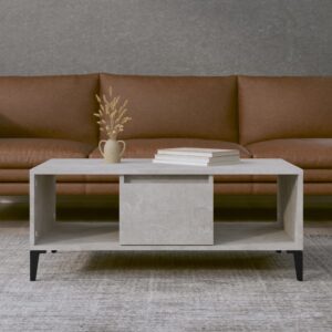 Coffee Table Concrete Grey 90x50x36.5 cm Engineered Wood