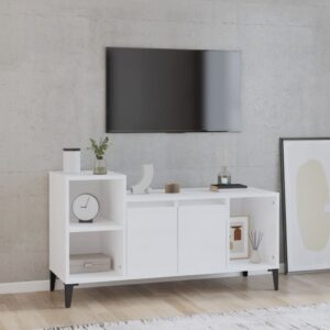 High Gloss White TV Stand Media Console Storage Cabinet Modern Living Room Decor