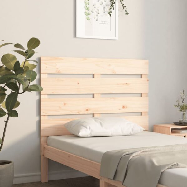 Headboard 100x3x80 cm Solid Wood Pine