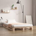 Pallet Bed 92x187 cm Single Size Solid Wood Pine