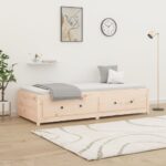 Day Bed 92x187 cm Single Size Solid Wood Pine