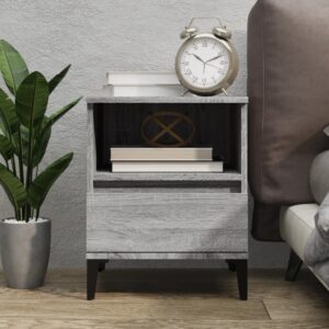 Bedside Cabinet Grey Sonoma 40x35x50 cm