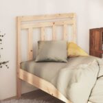 Solid Pine Wood Slatted Bed Headboard Stylish Modern Bedroom Furniture Wall Mount