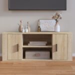 TV Cabinet Sonoma Oak 100x35x40 cm Engineered Wood