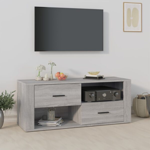 Chic Grey Sonoma TV Stand Media Console Storage Cabinet Engineered Wood