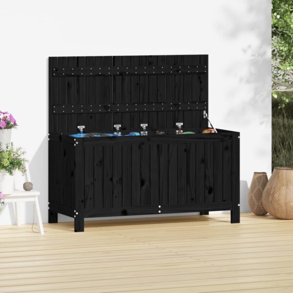 Outdoor Garden Storage Box Waterproof Wooden Organizer Ventilated Cushion Chest