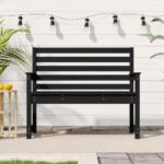 Classic Solid Pine Wood Garden Bench - Outdoor Patio Seating with Backrest