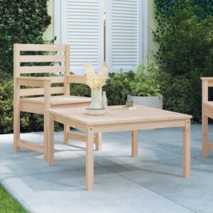 Outdoor Solid Pine Wood Garden Table Rustic Patio Furniture Weather-Resistant