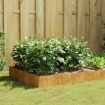 Weathering Steel Garden Raised Bed Durable Planter for Outdoor Plant Growth