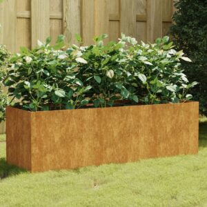 Weathering Steel Garden Raised Bed Durable Corten Planter for Outdoor Decor