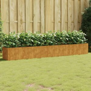 Weathering Steel Garden Raised Bed Durable Corten Planter for Outdoor Decor