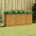 Weathering Steel Garden Raised Bed Durable Planter for Plants Flowers Herbs