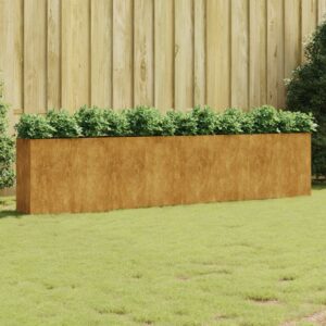 Rustic Corten Steel Garden Raised Bed Weathering Planter for Outdoor Decor