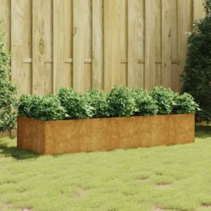 Weathering Steel Garden Raised Bed Durable Corten Planter for Outdoor Plants