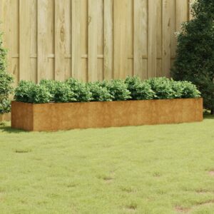 Rustic Weathering Steel Garden Raised Bed Planter for Outdoor Plant Growing