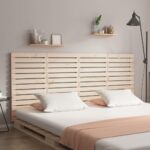 Wall Headboard 186x3x91.5 cm Solid Wood Pine