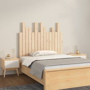 Solid Pine Wood Wall-Mounted Headboard Classic Rustic Design Bedroom Furniture