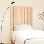 Solid Pine Wood Wall-Mounted Headboard Classic Rustic Design Bedroom Decor