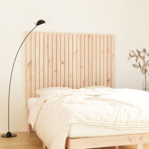 Solid Pine Wood Wall-Mounted Headboard Classic Design Rustic Bedroom Decor