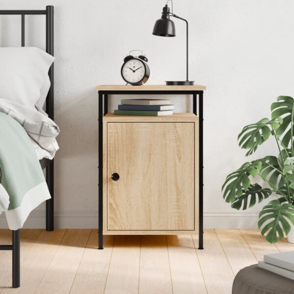 Bedside Cabinet Sonoma Oak 40x42x60 cm Engineered Wood