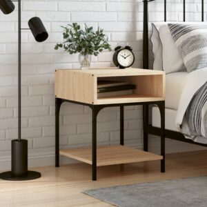 Bedside Table Sonoma Oak 40x41x50 cm Engineered Wood