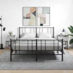 Chic Grey Sonoma Bedside Nightstands Set of Two with Storage and Adjustable Feet