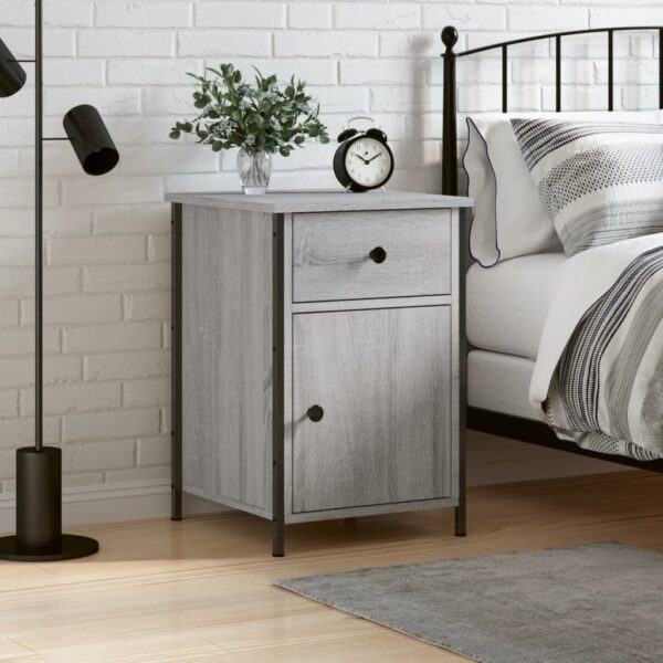 Bedside Cabinet Grey Sonoma 40x42x60 cm Engineered Wood