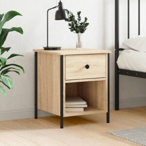 Bedside Cabinet Sonoma Oak 40x42x50 cm Engineered Wood