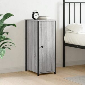 Bedside Cabinet Grey Sonoma 32x42x80 cm Engineered Wood