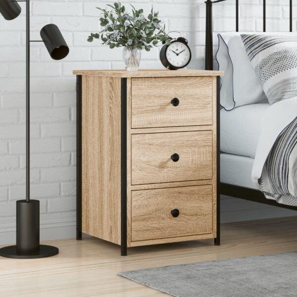 Bedside Cabinet Sonoma Oak 40x36x60 cm Engineered Wood