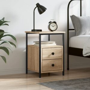 Bedside Cabinet Sonoma Oak 34x35.5x50 cm Engineered Wood