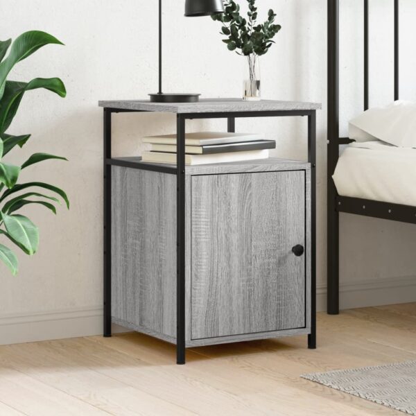 Bedside Cabinet Grey Sonoma 40x42x60 cm Engineered Wood