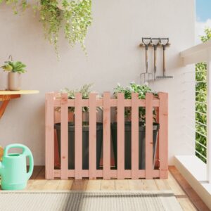 Solid Douglas Wood Raised Garden Bed with Fence Design Outdoor Planter Box