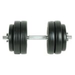 Adjustable Dumbbell Set Home Gym Workout Weight Plates Grip Secure Fitness Gear