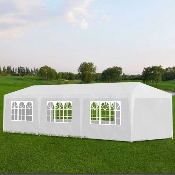 Outdoor Garden Party Tent Canopy UV Water Resistant with Side Panels White