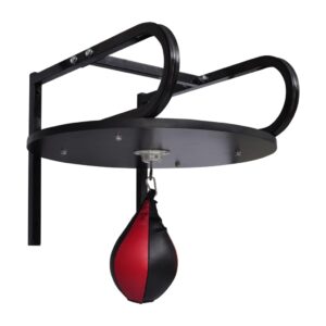 Adjustable Wall Mounted Speed Ball Platform Set with Swivel Punching Bag MMA