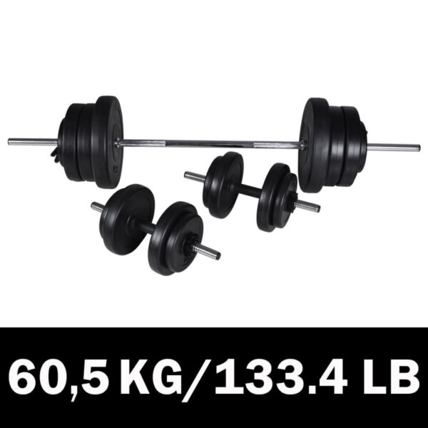 Adjustable Home Gym Fitness Barbell Dumbbell Set Weightlifting Exercise Gear