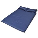 Double Self-Inflating Sleeping Mat Waterproof Outdoor Camping Air Bed with Pillows