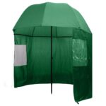 Waterproof Fishing Umbrella Quick Erect Lightweight Shelter UV Protection Green