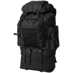 Large Military Tactical Backpack Durable Outdoor Hiking Camping Gear Black XXL