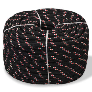 High-Quality Black Polypropylene Rope Durable Weatherproof Floating Cord